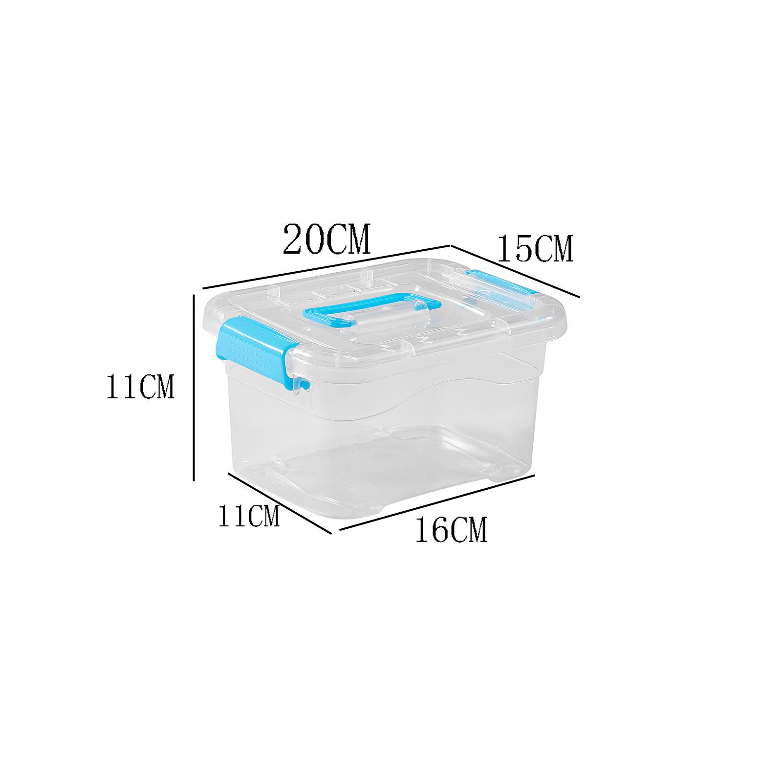 

Transparent Large Storage Box with Lid - Organizer for Toys, Snacks, or Car Items
