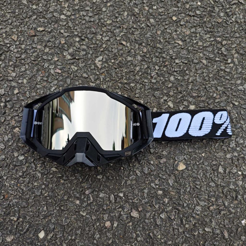 Occhiali da sole da moto classici per fuoristrada all'aperto 100% per la guida, occhiali protettivi per casco resistenti al vento e alla sabbia, equipaggiamento fresco per mountain bike