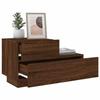 Table de chevet - Maison Exclusive - Chêne marron - 70 x 36 x 40,5 cm - LED RVB USB