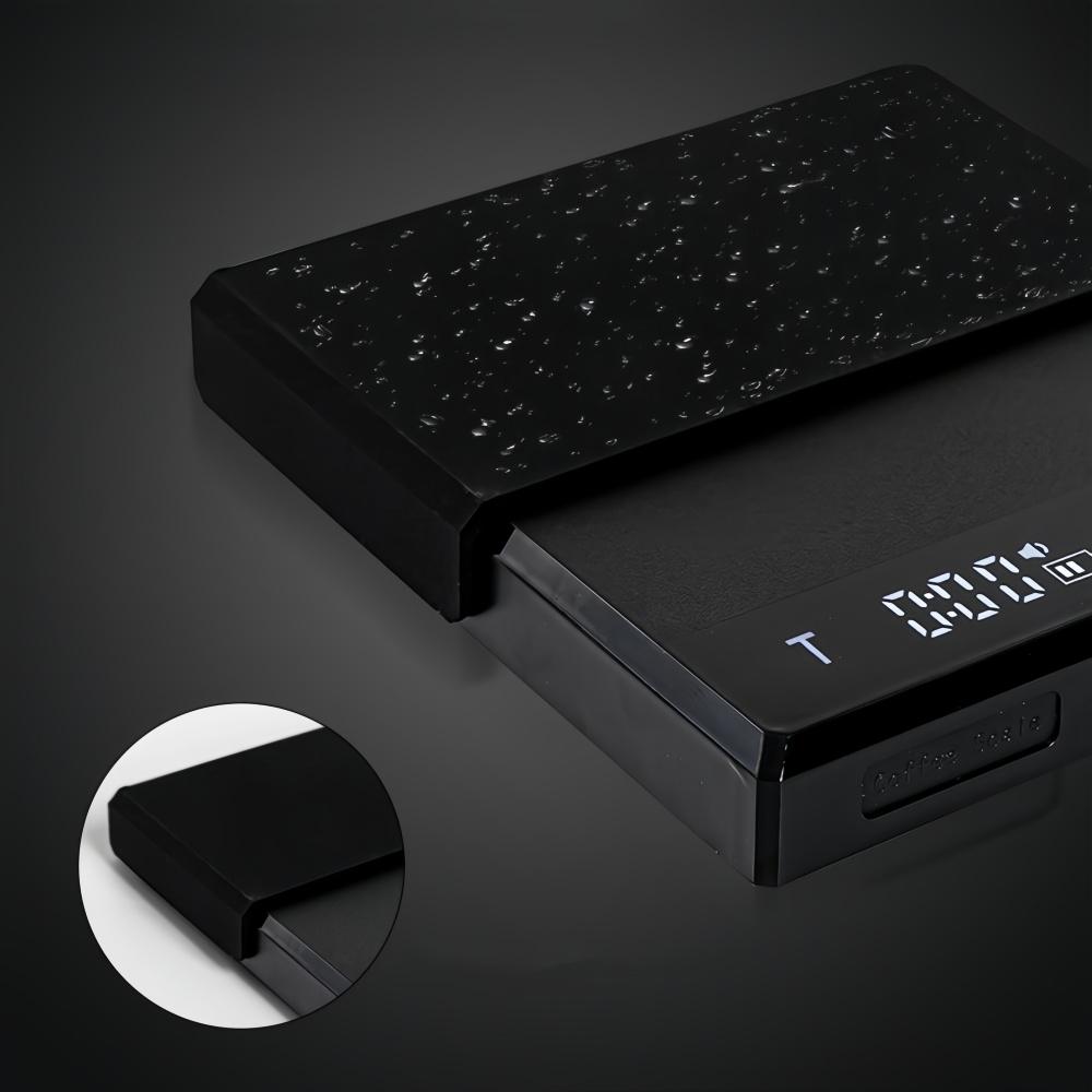 Electronic Coffee Scale Smart Powder-water Ratio Timing USB Silicone Pad High Precision Good Quality Professional Coffee Tools