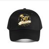 Golden Fifty Birthday Crew Crown Baseball Cap Fashion Outdoor Sports Sunhat Unisex Snapback Cap Womens