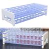 Functional 3 Layer Blue Test Tube Rack Sturdy Blue Plastic Test Tube Organizers 3 Layer Laboratory Storage Solution