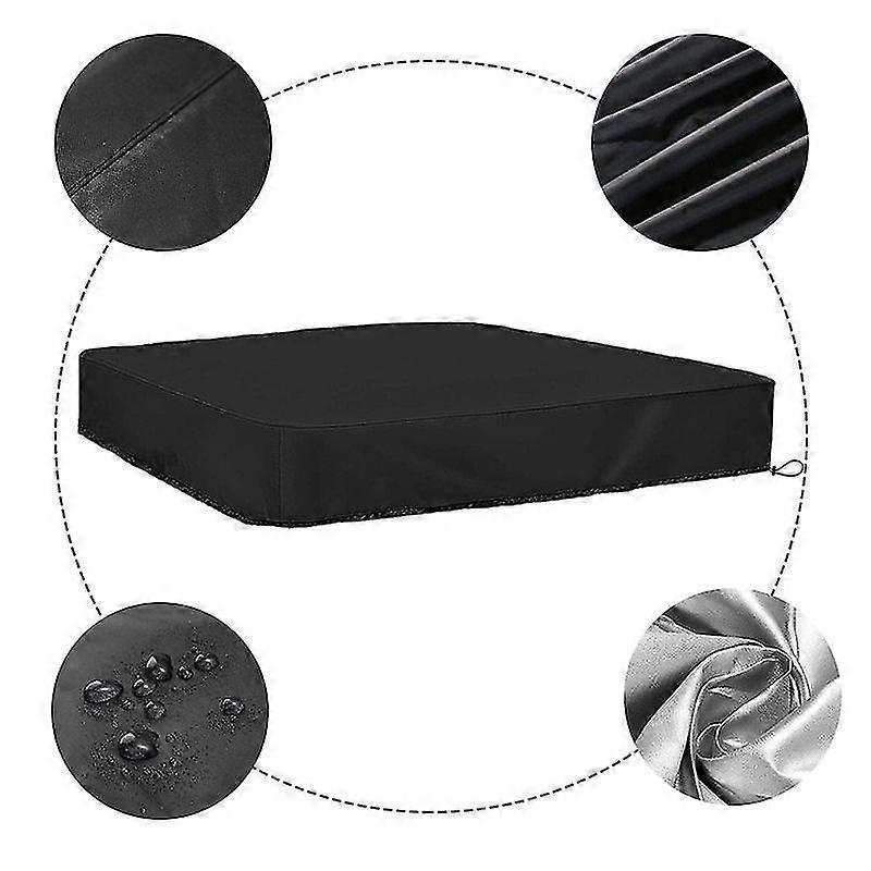 Sandpit Cover Waterproof Dustproof UV Protection Square Pool Cover with Drawstring for Sandpit, Toys and Furniture/YY