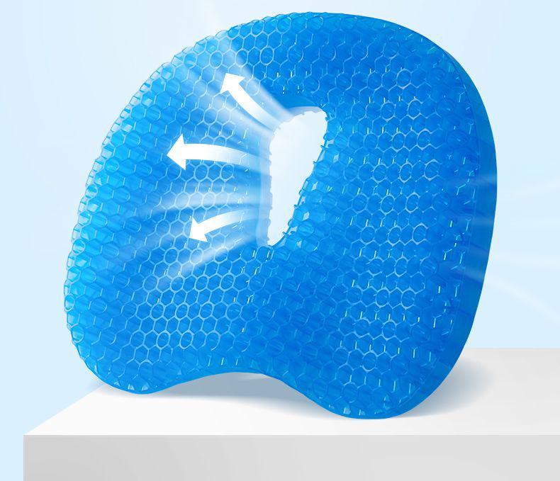 Silicone Honeycomb Gel Seat Cushion – Cool Summer Comfort for Office or Car