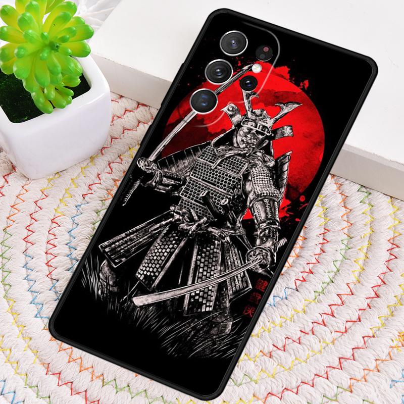 Japan Samurai Art Silicone Phone Case For Samsung Galaxy note 10 pro S26 S25 S24 S23 S22 S21 Plus S25Ultra Capa Cover