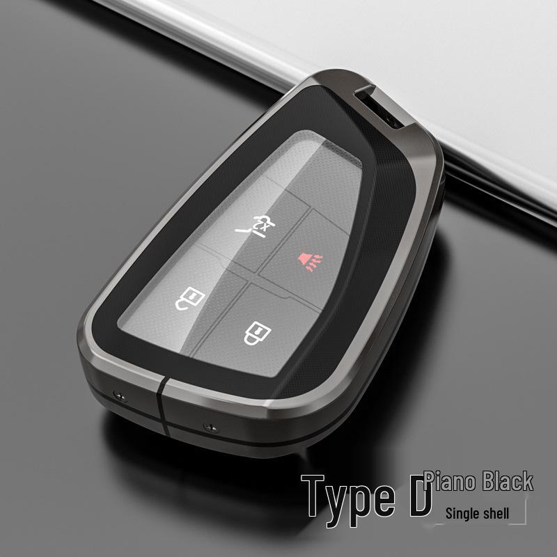 Metal Shell Snap Button Key Case for Buick Envision S and GS 2022 Models