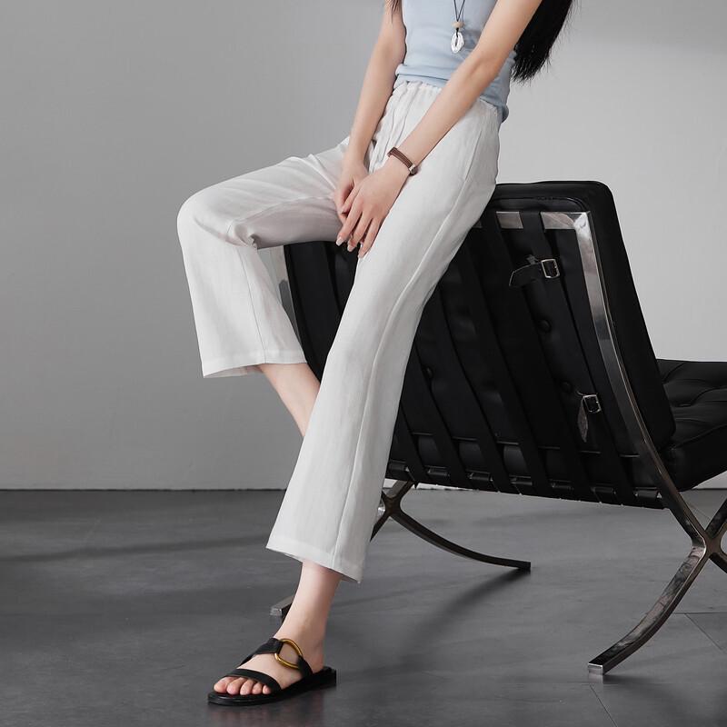 SOFSIL Women's Summer High-Waist Flared Pants