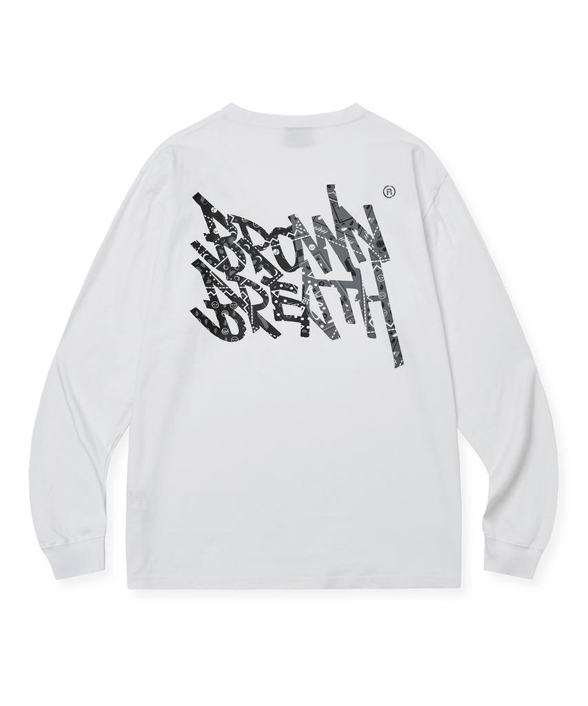 BROWNBREATH Paisley Tag Longsleeve - White