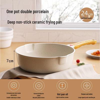 ZISIZ Ceramic Non-stick Induction Wok
