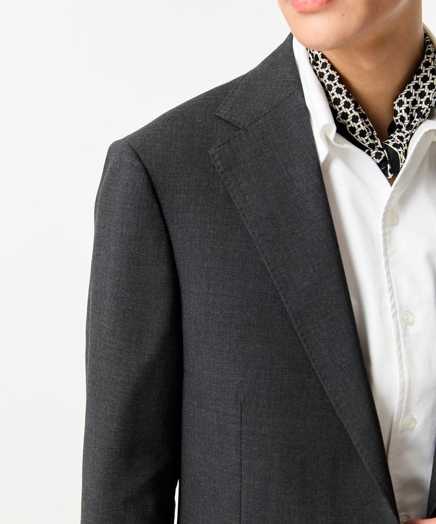 Man On The Boon Tropical Wool Single Suit Jacket_Grey 4714151007