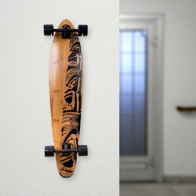 1 conjunto resistente ao desgaste sólido portátil estável simples skate parede montagem cabide skate rack