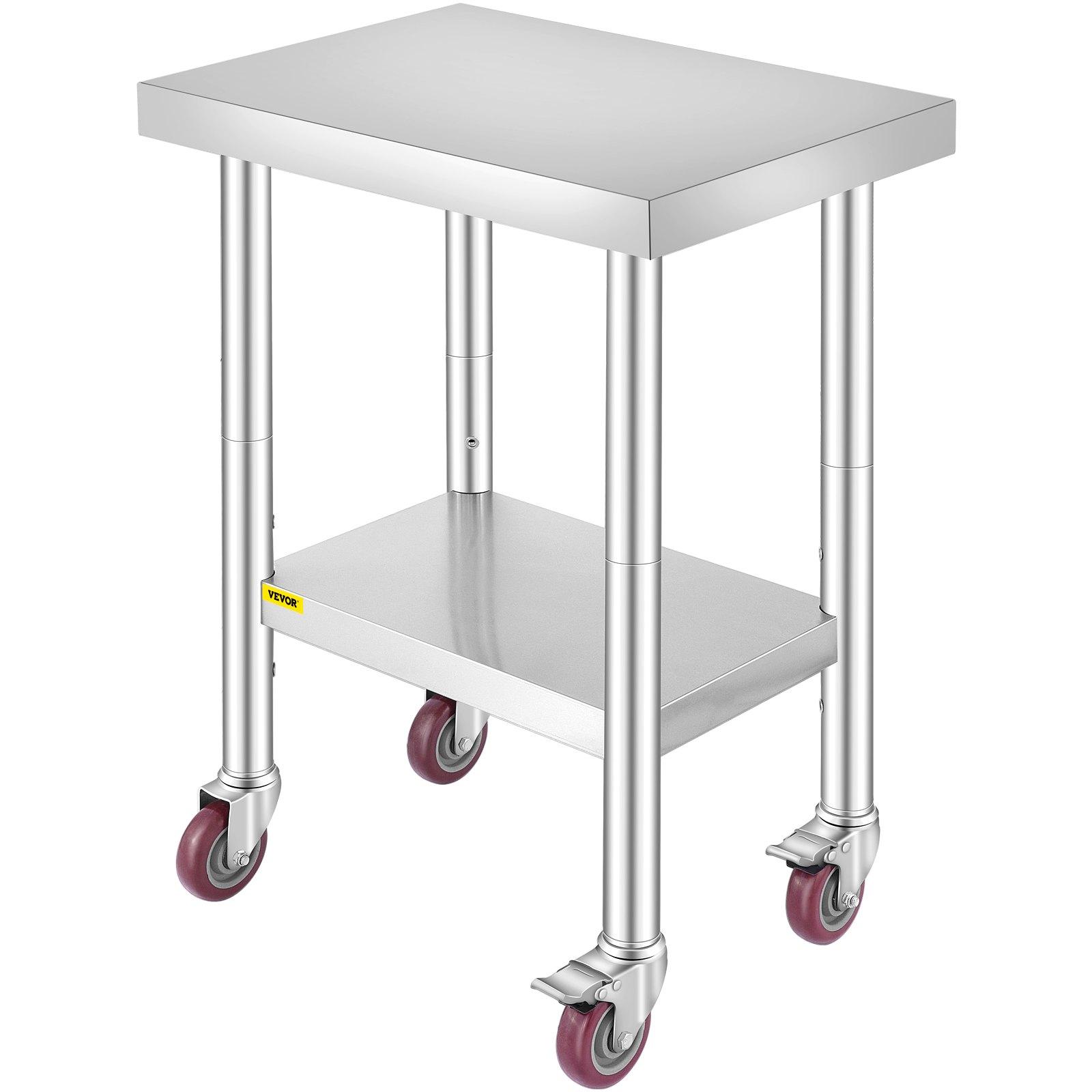 VEVOR Stainless Steel Work Table 24