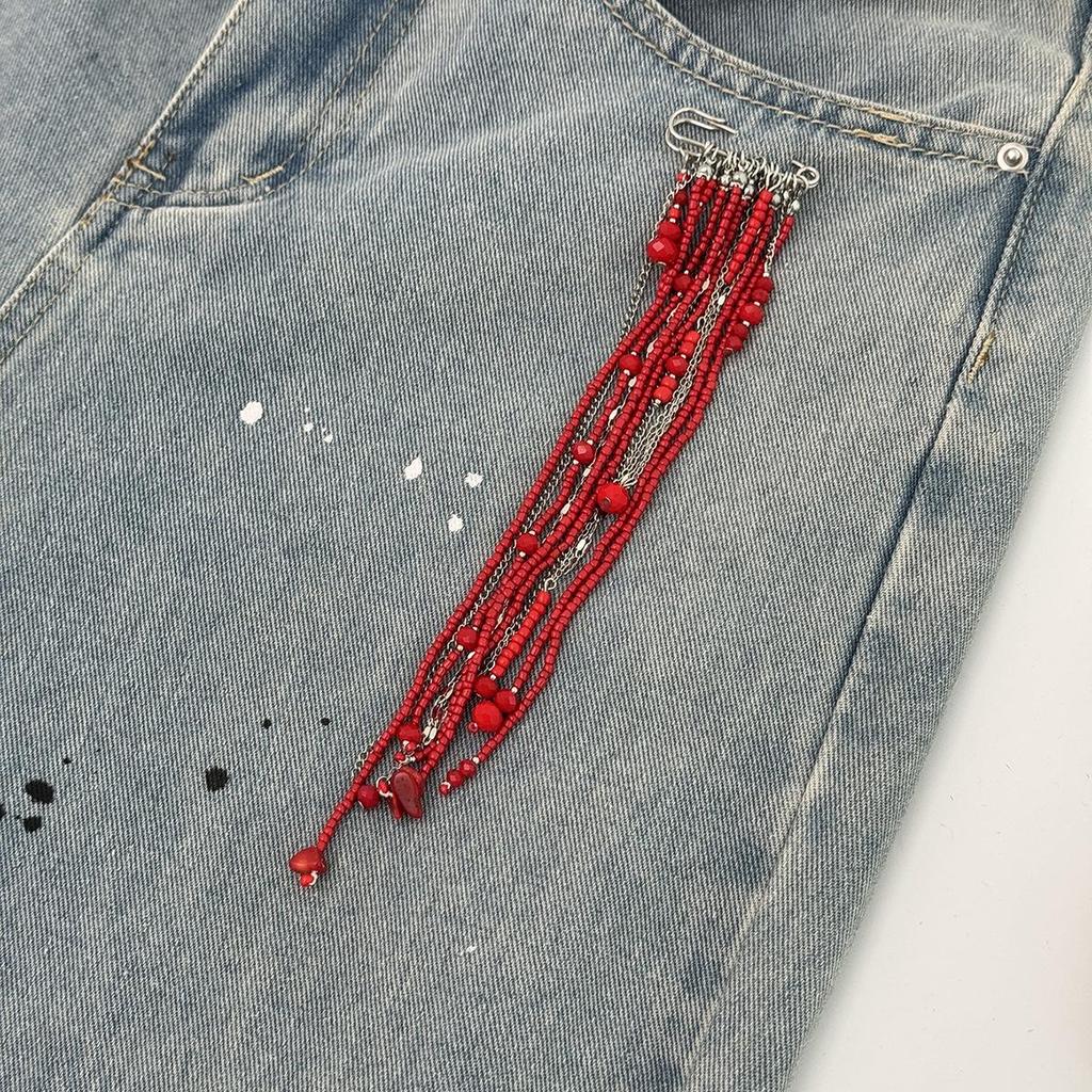 Broche en Cristal Européenne & Américaine Polyvalente avec Perles de Riz – Accessoire de Trajet Multifonctionnel, Élégant et Personnalisé