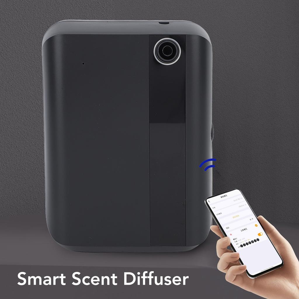Smart Scent Diffuser Automatic Essential Oil 500ML Capacity Aromatherapy Machine for Hotel Bar KTV Black US Plug