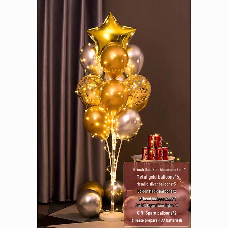 Luminous Balloon Floor Stand for Events: Birthday, Wedding, Anniversary, Party, and More.