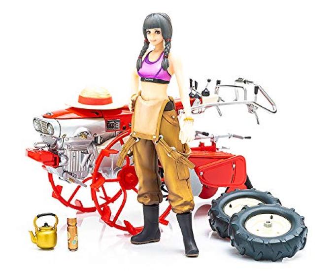 PLAMAX Minimum Factory Inaho with Honda Tiller F90 Paddy Wheel Scale Assembly Type Plastic Model MF-28 Ver. 1/20 ABS&PS