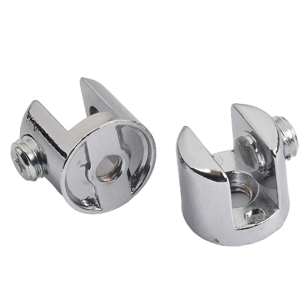 10Pcs Glass Brackets Adjustable Zinc Alloy Glass Clip Shelf Clamp Holder Flat Back Mount Holder For 6mm-8mm Thick Glass