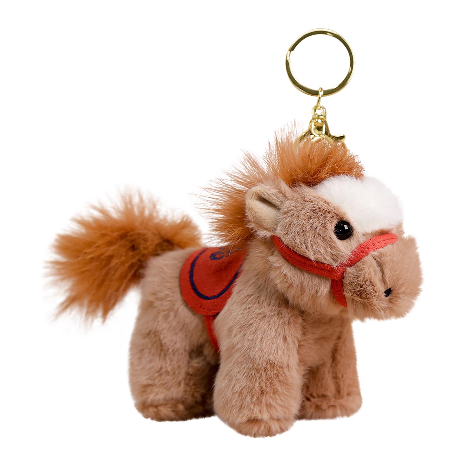 

Horse Plush Keychain, Compact And Portable, 14cm, Cute Animal Purse Charm, Plush Bag Pendant, Versatile Decoration One Size хакі