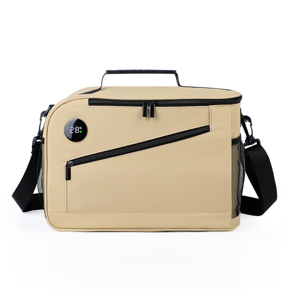 Insulated Cooler Bag with Temperature Display Insulated Lunch Bag Food Organizer Picnic Bag  Beach