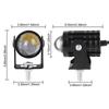 8-80V Spotlight Headlamp 8-80V Explorers Headlight Dual Color Motorcycle LED Car Waterproof Fog Lamp Super Bright Work Lamp