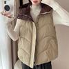 Fashion Winter Sleeveless Vest Woman Warm Outerwears Hooded Casual Thick Women's Jackets