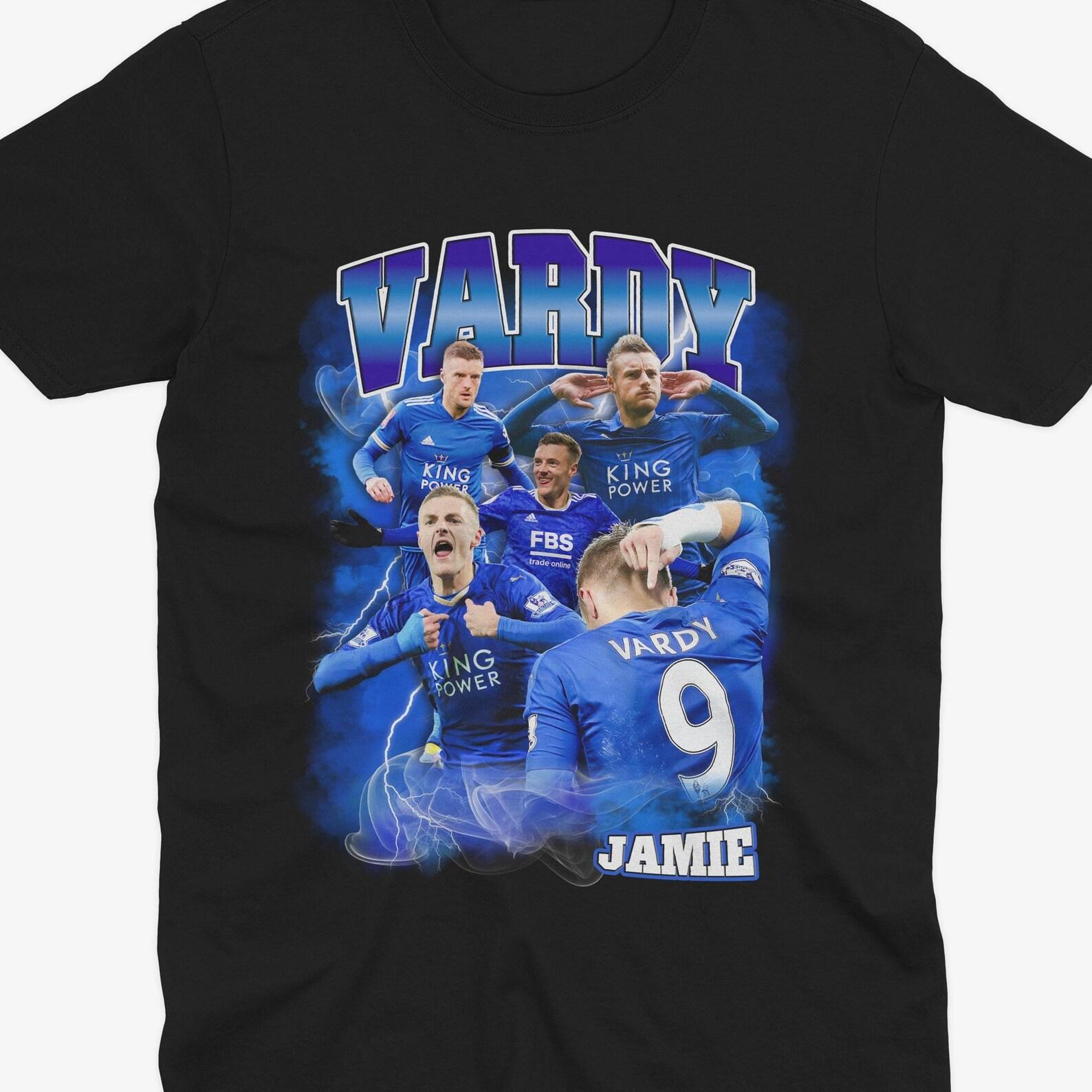 JAMIE VARDY Homage | Leicester City T Shirt | LCFC | Football | Leicester City Fan | Leicester City Gift | King Power | Leicester Shirt L