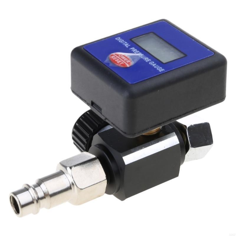 PneumaticAir Regulator Control Valves Digital Pressure Gauge Regulating 1/4in for Spray Guns Air Pressure Regulator A0KF