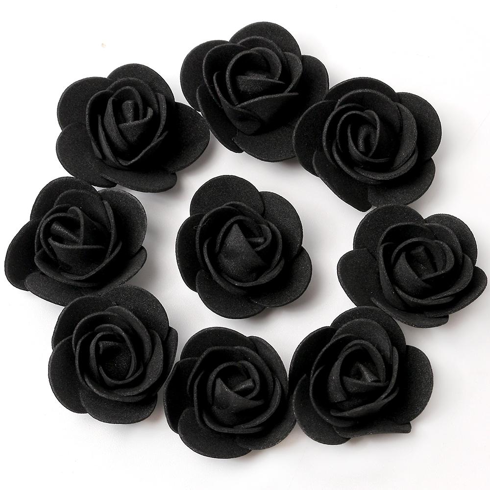 50/100/200/300Pcs Artificial Rose Flowers 3.5CM Fake Flower Head For Home Room Decor Party Wedding Marriage Decoration Accessory