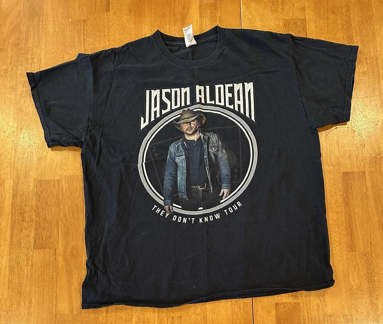 Jason Al Dean Concert T Shirt XL They Don’t Know Country Music 2XL