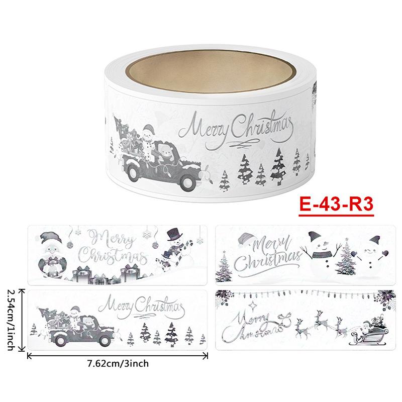 250Pcs/Roll Merry Christmas Stickers For Gifts Decorative Envelope Seal Stickers For Holiday Cards Present Box Party Favors