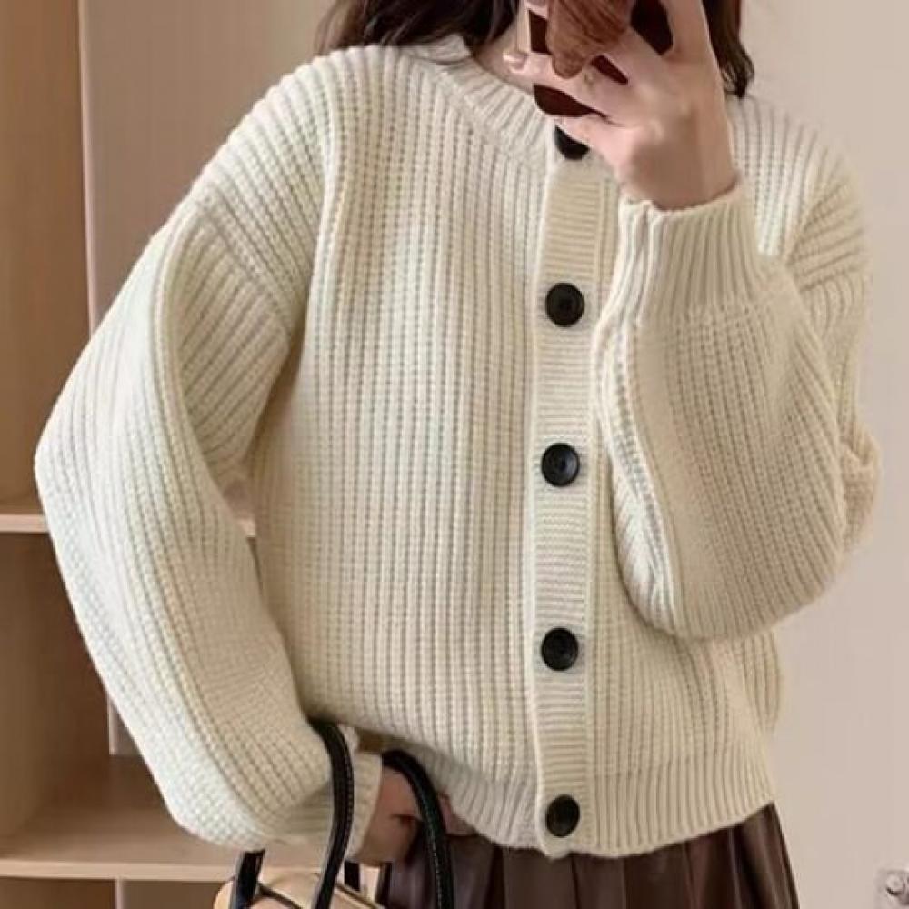 Rellawear Heyve Big Button Cardigan 4color Gh241110