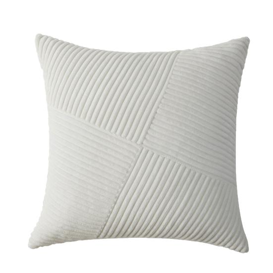 Boho Strukturierter Kissenbezug Cord Streifen Patchwork Dekokissenbezug 18x18 Zoll Rustikaler Kissenbezug für Bauernhaus Zuhause Sofa Couch Bett Wohnzimmer