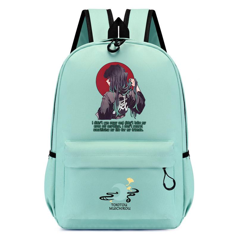 Fashion Demon Slayer Backpack Student School Waterproof Small Bag