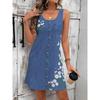 Women's Dress Petite Dress Sundress Tank Dress Summer Dress Stylish Vacation Daily Holiday Loose Fit Floral Sleeveless Crew Neck