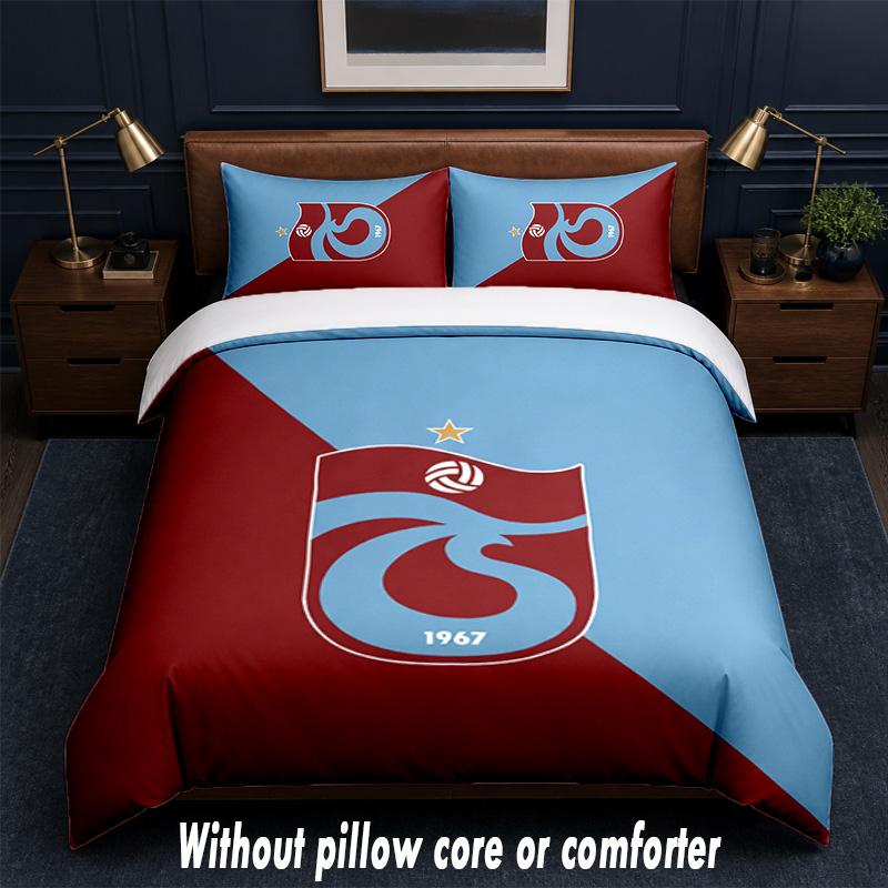 Trabzonspor FC Design Bed Bedding Set 1 Duvet Cover + 2 Pillowcases Soft Breathable Household Bed Linens
