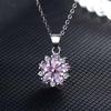 Pink Cherry Blossom Clavicle Pendant Necklace