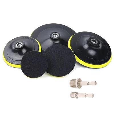 1pc 3-7 Inch  Backing Pad Polishing Plate With 10/14mm Thread Adapter Grinder Polishing Disc For Glass Ceramic Polishing Cleanin