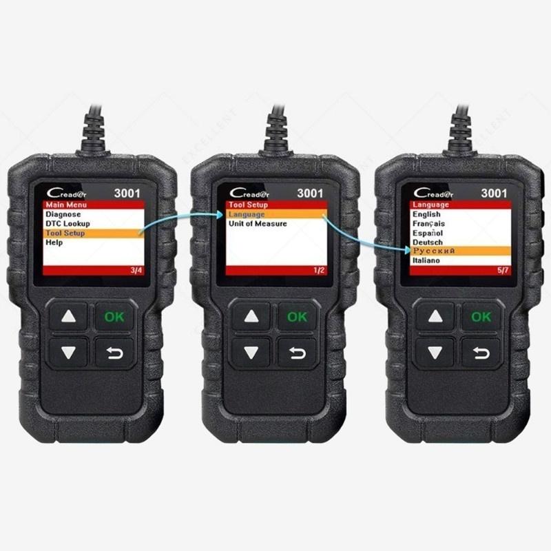 Launch CR3001 OBD2 Auto Car Diagnostic Scanner Tool Car Automotive Fault Codes Diagnostic