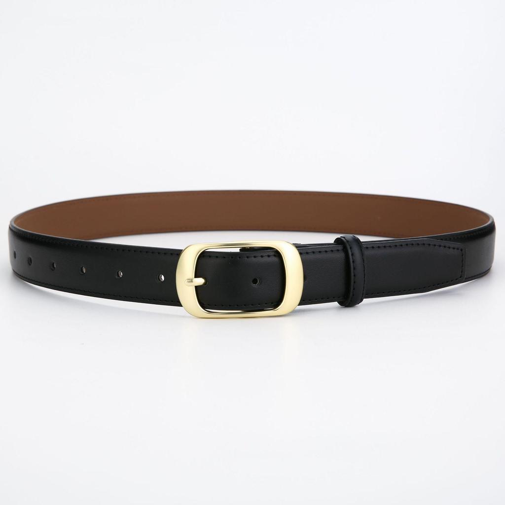 2025 Women's Cowhide Fashionable Pin Buckle Belt for Jeans