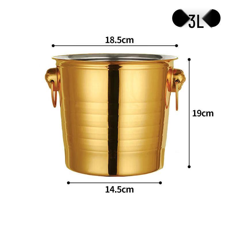 ZISIZ Acrylic Ice Bucket with Handle