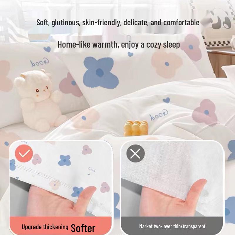 Przenośne, jednorazowe prześcieradła i poszewki na poduszki zapobiegające zabrudzeniu, do hotelu i podróży