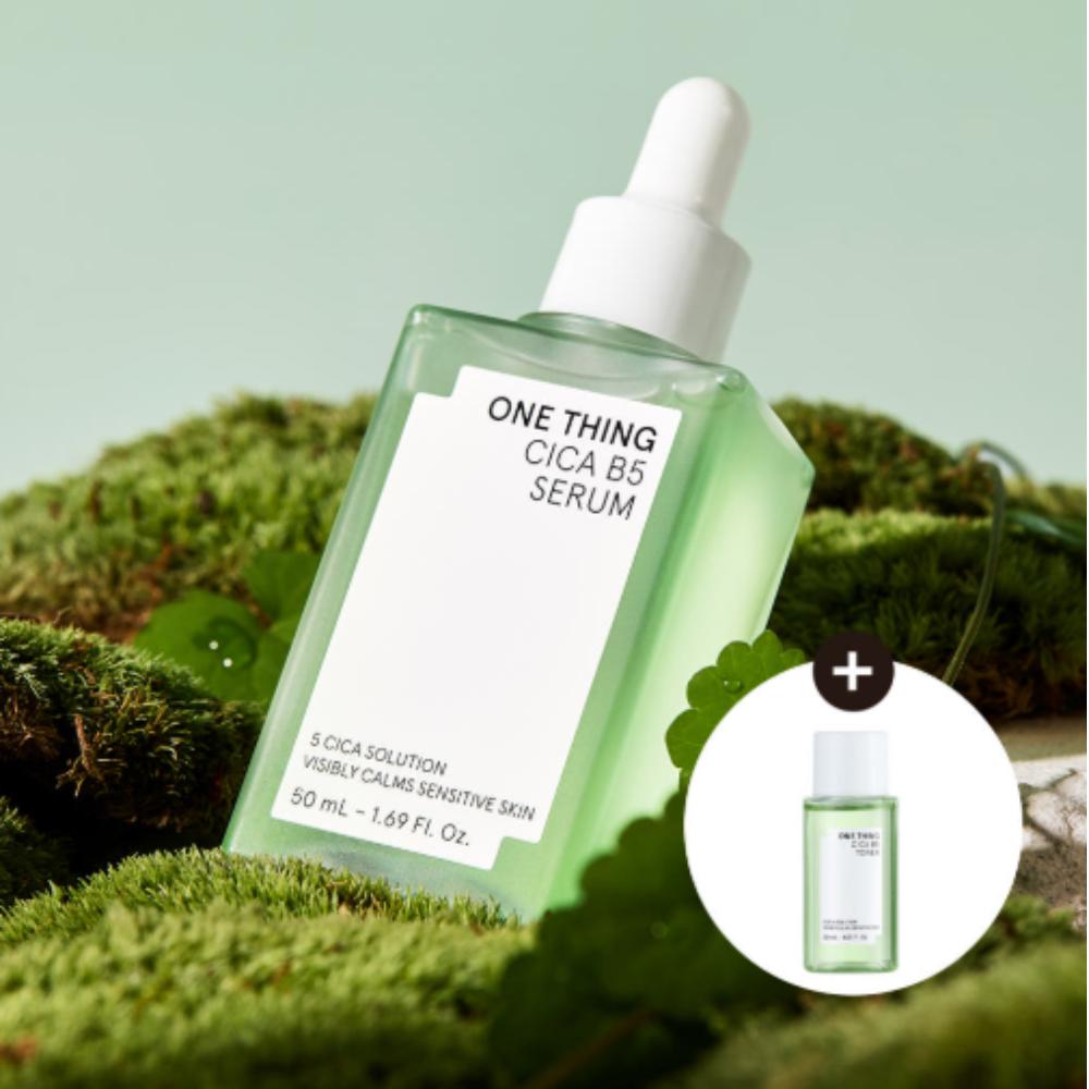 ONE THING Cica B5 Serum 50ml + Mini Toner 30ml Special Set Soothing & Skin Barrier Repair