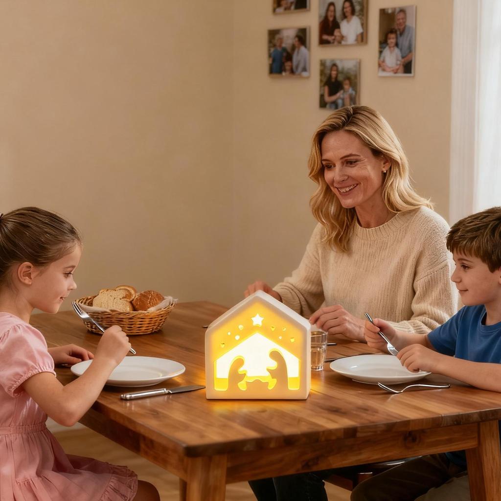 Christmas Nativity Silicone Molds Jesus Tealight Holder Stencil Nativity Silicone Mold for Handmade Scented Candles Plaster