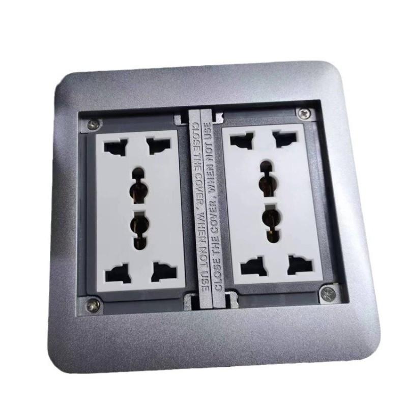 13A Three Hole Multi Functional Embedded Socket Charging Power Socket Household Waterproof Ground Socket
