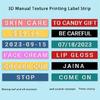 Embossing Label Tape Waterproof Embossing Tape Embossing Labels Easy to Use for Labeling Machine