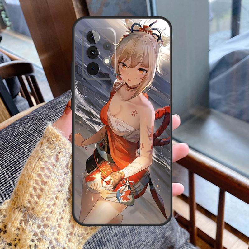 Genshin Impact Yoimiya Case For Samsung Galaxy A55 A35 A15 A56 A36 A26 A16 A06 A54 A34 A14 A13 A53 A12 A22 A32 A52
