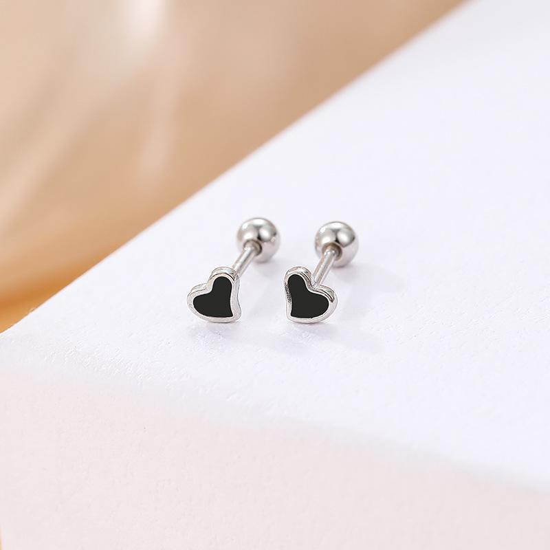 

Серьги-капли в форме сердца из серебра 925 пробы Banyan Tree с черной любовью ES2426 серебряный