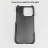 iPhone 15 Pro Leather-Recessed Case: Frosted Semi-Wrapped PC, for iPhone 16