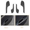 Carbon Fiber Interior Door Armrest Panel Cover Trims for Honda 10th Civic 2016- Auto Parts