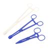 1Pc Disposable Sterile Slotted Round Navel Forceps Clamp Triangle Open Plier Ear Nose Lip Belly Body Piercing Forceps Tools